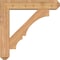 Ekena Millwork Balboa Craftsman Smooth Bracket w/ Offset Brace, Western Red Cedar, 7 1/2"W x 36"D x 36"H BKT0806X36X36BOA04SWR - alternate 4